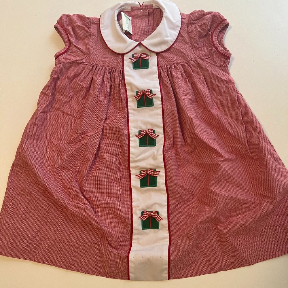 Zuccini | Red & White Collared Holiday Dress Size 3T